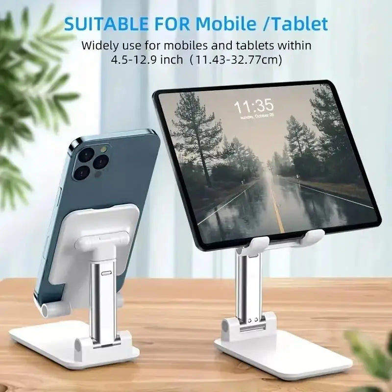 Adjustable Foldable Phone Stand for Desk, Bed & Travel